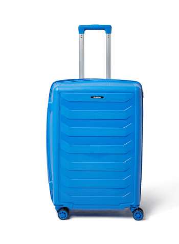3 Piece Hardside Luggage Travel Trolley Bag Set Blue