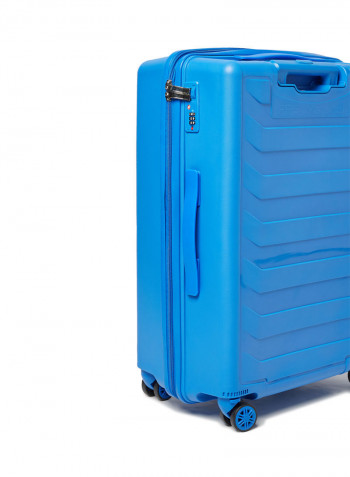 3 Piece Hardside Luggage Travel Trolley Bag Set Blue
