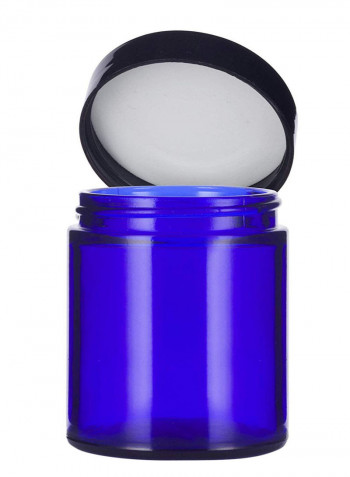 12-Piece Straight Sided Jar And Spatula Set Cobalt Blue/White/Black