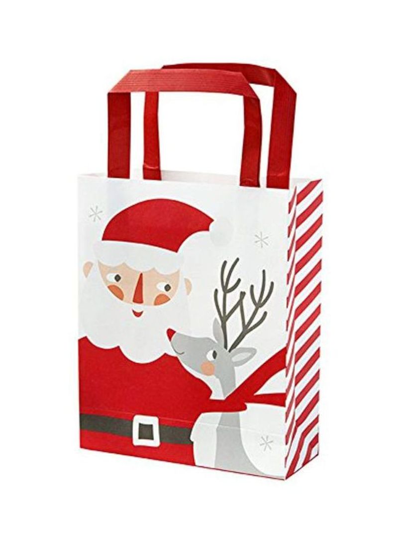 8-Piece Santa Christmas Treat Bags