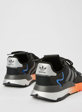 Nite Jogger Sneakers Core Black/Black Silver/Solar Red