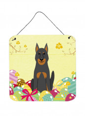 Beauce Shepherd With Eggs Printed Wall/Door Hanging Multicolour 24 x 32inch
