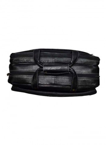 Leather Bag Fits 17.5 Inches Laptop Black