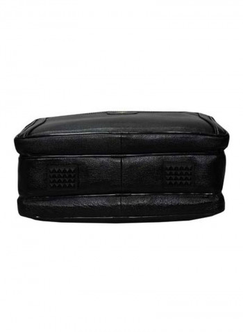 Leather Bag Fits 17.5 Inches Laptop Black