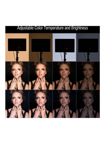 LED Photography Light With AC/DC Adapter White