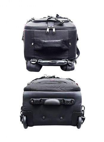 Professional DSLR Camera Trolley Bag Pack Dark Black