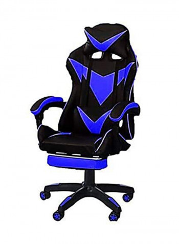 High Back Swivel Desk Chair Blue/Black 56x48x129cm