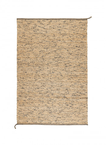 Flatwoven Handmade Area Rug Beige/Blue 195 x 133centimeter