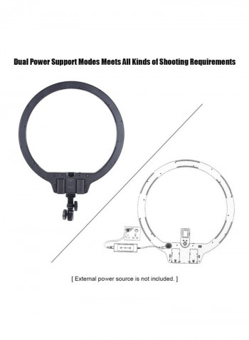 LED Video Ring Light 53x50x2.7centimeter White/Black