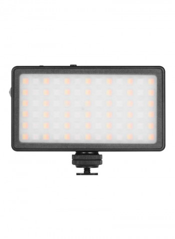 Pocket LED Video Light Panel 12.6x7.0x1centimeter Black