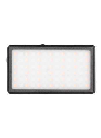 Pocket LED Video Light Panel 12.6x7.0x1centimeter Black