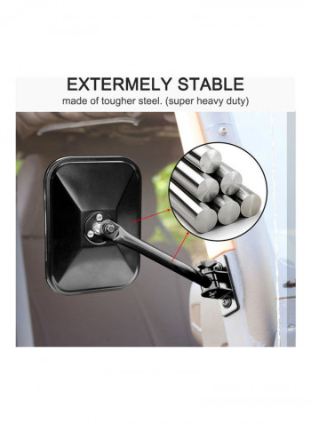 2-Piece Side View Mirror