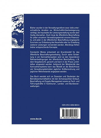 Ffentliches Beschaffungsmarketing Paperback