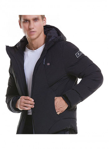 USB Heated Waterproof Jackets Black