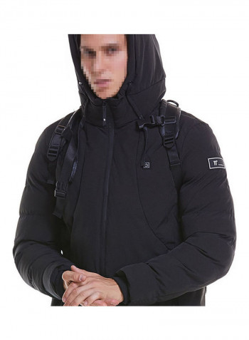 Winter Warm USB Heated Down Jacket Black