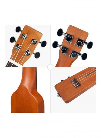 Creative Bottle Shape 23 Inch Solid Wood Okoume
