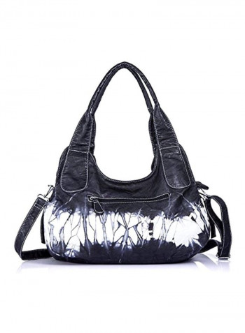 حقيبة هلالية الشكل من جلد البولي يوريثان 11282z Black