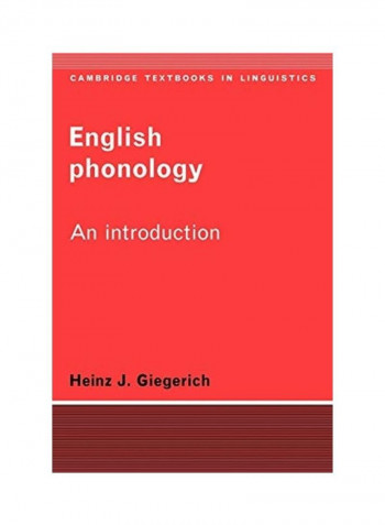 English Phonology Paperback English by Heinz J. Giegerich