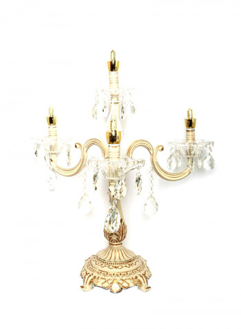 Silvia Table Lamp Beige/White