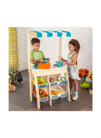 Grocery Marketplace Pretend Play 60.96x41.02x120.02cm