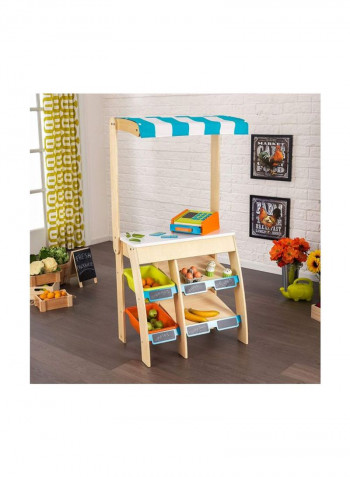 Grocery Marketplace Pretend Play 60.96x41.02x120.02cm