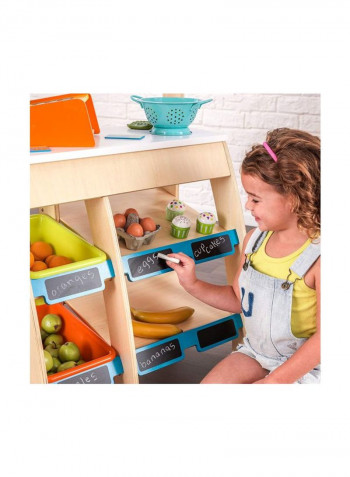 Grocery Marketplace Pretend Play 60.96x41.02x120.02cm