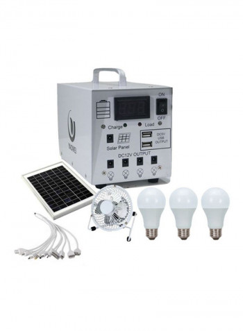 Solar Home Lighting System White 16x27centimeter