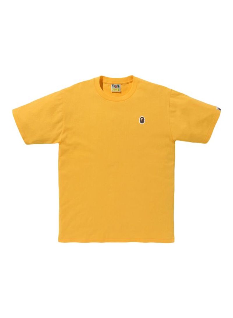 Cotton Short Sleeves T-shirt Yellow