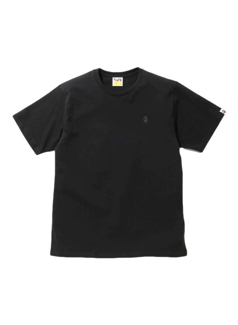 Short Sleeves Cotton T-shirt Black