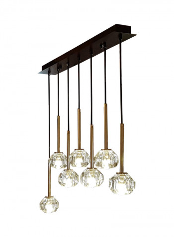 Lipsy Ceiling Lamp Gold/Clear/Black 73x90x90cm