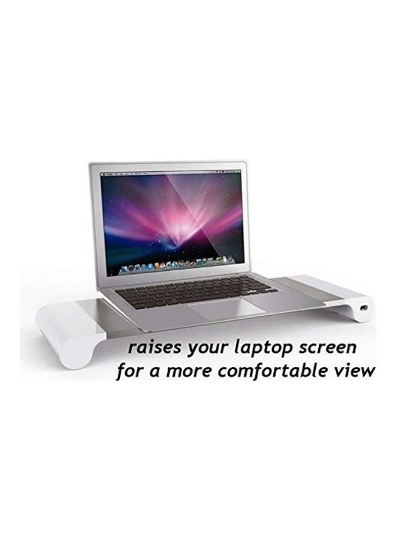 PC Monitor Stand Silver