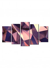 5-Piece Abstract Theme Canvas Painting With Frame Multicolour 150X80centimeter