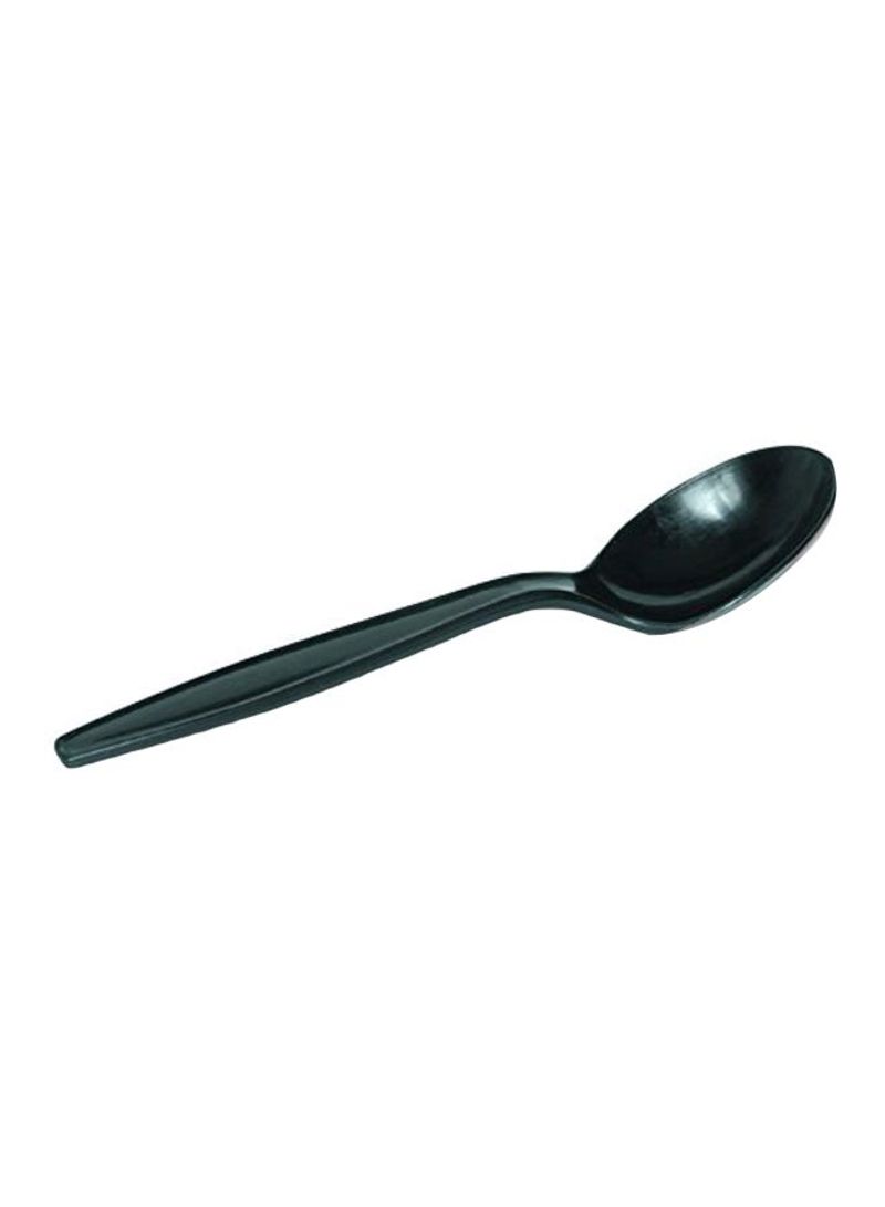 1000-Piece Polypropylene Soup Spoon Black 5.75inch
