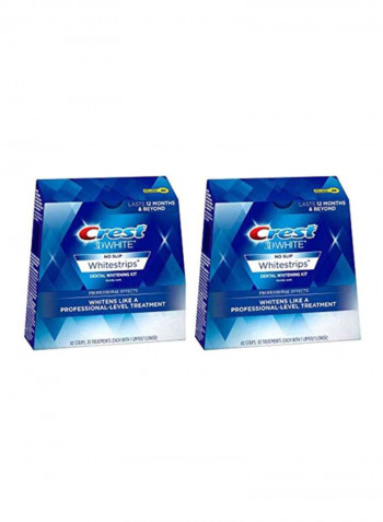 Pack Of 2 3D White Whitestrips Dental Whitening Strips White