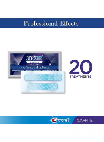 Pack Of 2 3D White Whitestrips Dental Whitening Strips White