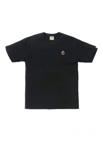 Cotton Short Sleeves T-shirt Black