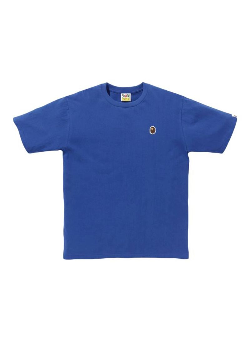 Cotton Short Sleeves T-shirt Blue