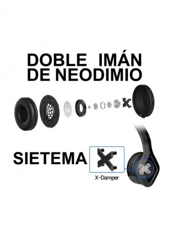 Wired Over-Ear Headphones With Mic Black