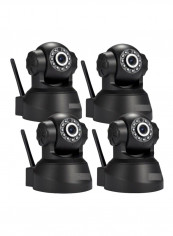 4-Piece Wireless OSD IR Motion Detection IP Security Camera