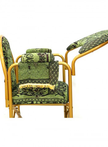 Foldable Prayer Chair Green 90 x 56centimeter