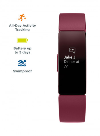 Inspire Wireless Fitness Tracker Sangria