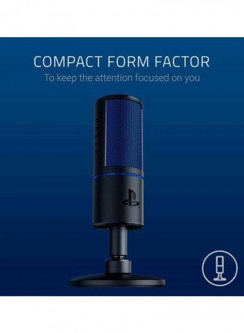 Seiren X Digital USB Microphone For PlayStation 4 - Black