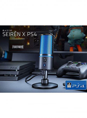 Seiren X Digital USB Microphone For PlayStation 4 - Black