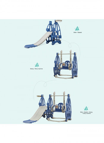 3-In-1 Swing With Slide 135cm