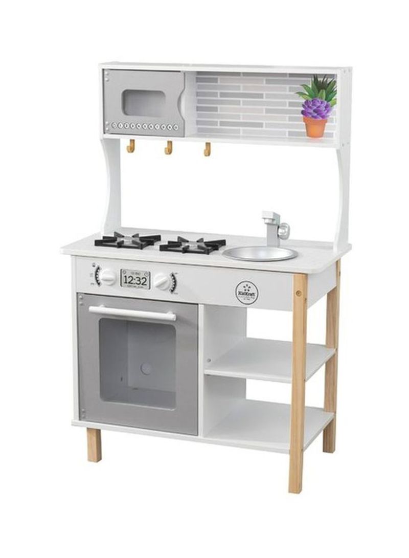 All Time Wooden Play Kitchen 23.6x13.5x35.5inch