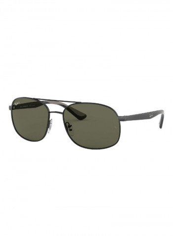 Men's Classic Square Sunglasses - Lens Size: 58 mm