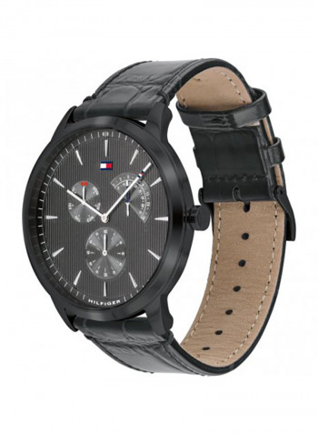 Men's Leather Chronograph Watch 1710388