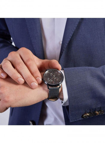 Men's Leather Chronograph Watch 1710388
