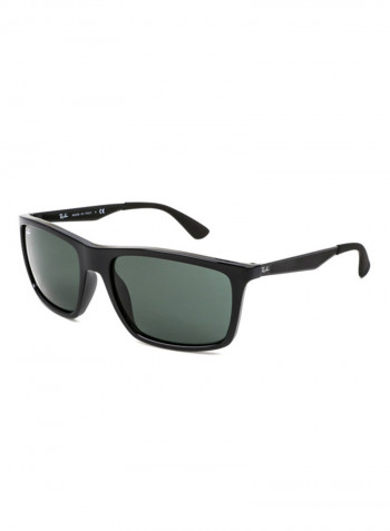 Men's Light Ray Rectangular Sunglasses - Lens Size: 58 mm