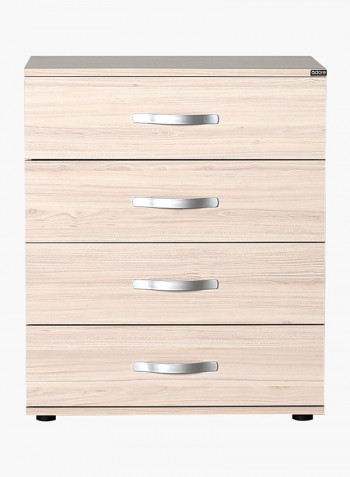 Chest Of 4-Drawers Beige 65 x 78 x 41centimeter